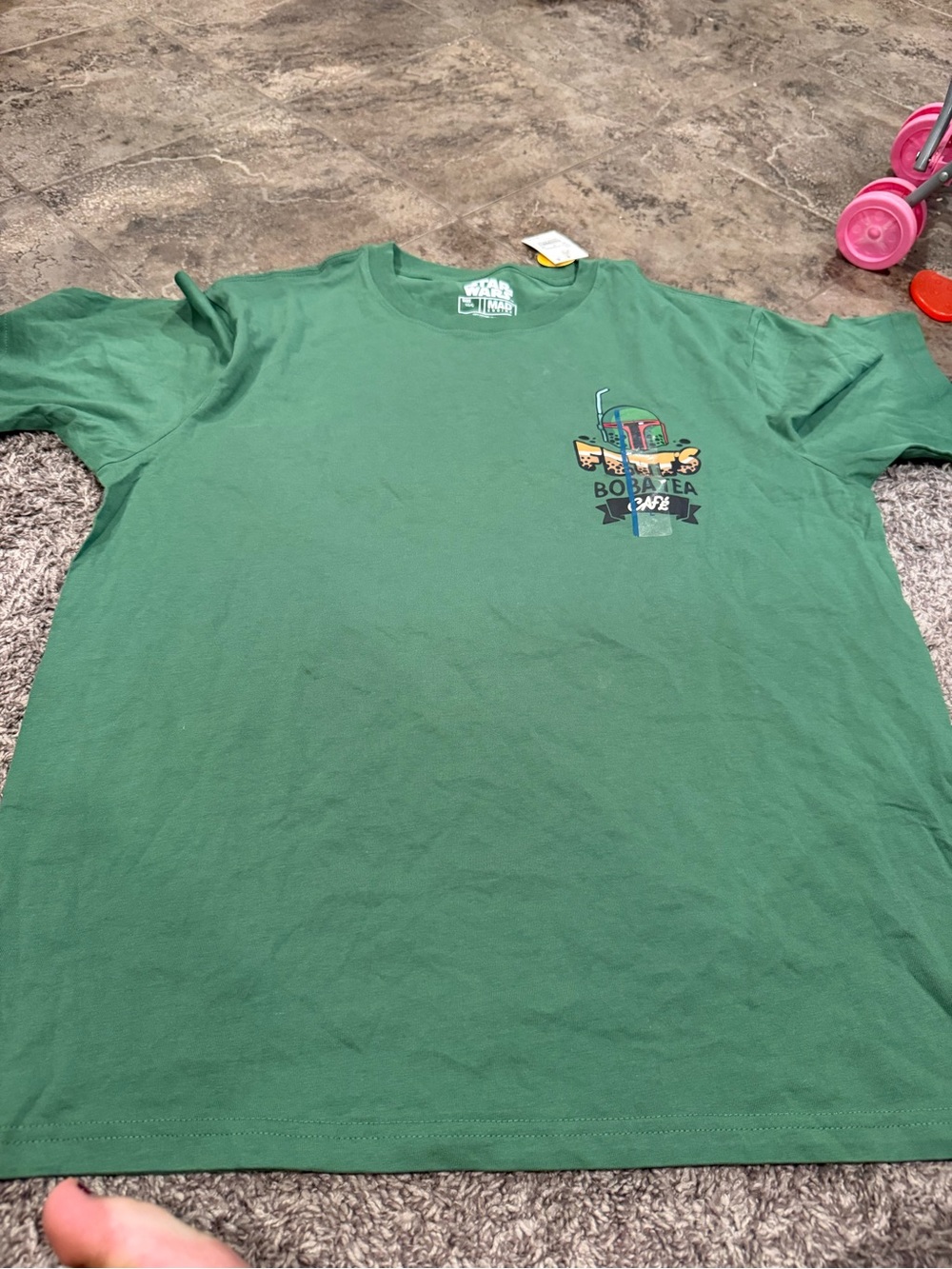 🐻Green Star Wars Boba Fetts Boba Tea Graphic Tee